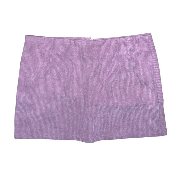 Halara High Waisted Corduroy Casual Skirt Sz Large Pink Invisible Zipper 2-in-1 - Picture 9 of 9